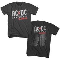 Vintažiniai ACDC „Back in Black“ JK turo 1980 m. grafinio roko marškinėliai su S–4XL dydžiu XXXL