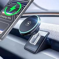 "CloudValley" magnetinis Qi2 15W belaidis telefono laikiklis, skirtas "Tesla Model 3 Highland/Model Y Juniper 2025", suderinamas su "iPhone Magsafe" (12-17)