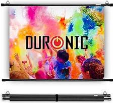 "Duronic BPS50/43" paprastas sieninis HD projekcinis ekranas, skirtas mokykloms | teatrams | kino teatrams | namų projektoriams - 50" -4:3 matinis baltas ekranas (dydis: 102 X 76 cm)