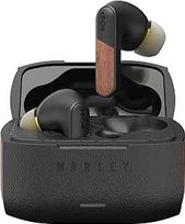 "Marley House of Trenchtown ANC In-Ear Bluetooth" belaidės ausinės - slopinančios triukšmą, mikrofonas, atsparios prakaitui pagal IPX5, 24 valandų baterijos veikimo laikas, jutiklinis valdymas, pagamintos iš tvarių medžiagų, juodos spalvos