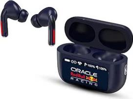 "Red Bull Racing" "Bluetooth" ausinės į ausis RB-EB110 su ANC triukšmo slopinimu, ENC mikrofonu, 13 mm garsiakalbiu, jutikliniu valdymu, 300 mAh įkrovimo dėklu, USB-C, belaidės ausinės muzikai, skambučiams ir kelionėms