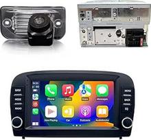 7 colių "Android" automobilinis GPS radijo navigatorius "Carplay", skirtas Mercedes-Benz SL R129 R230 SL55AMG SL63AMG SL65AMG SL280 SL300 SL350 SL500 SL600 2001/09-2012/12+ atbulinės eigos kamera
