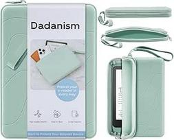 Dadanism 6-7 colių silikoninis apsauginis dėklas, skirtas 7 colių "Kindle Paperwhite" ir "Kindle Colorsoft Signature Edition", 6 colių "K-indle/K-indle Oasis/E-Reader" skaitytuvams, šalavijo žalios spalvos