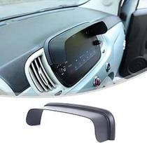 GPS navigatoriaus skydelis nuo saulės, universalus automobilinis navigacijos prietaisas, apsaugantis nuo saulės, suderinamas su "Fiat 500" nuo 2016 m., GPS apsauginis skydelis nuo saulės atspindžių, lengvai montuojamas, patvarus ABS polimeras