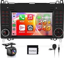 Hodozzy Carplay automobilinis radijas Mercedes Benz B200 W169 W245 Viano, 7 colių jutiklinis ekranas su Android Car/DSP/WiFi/GPS/RDS/FM/Bluetooth/USB