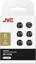 JVC silikoniniai ausinių įklotai ausinėms 6 rinkiniai, universalaus dydžio, 2 spalvų ir 3 dydžių EP-FX2S-B (juodi)