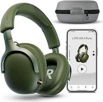 MEDION ausinės HX-1 Pure (belaidės, "Bluetooth 5.4", belaidės, pasyvi triukšmo izoliacija, 3+1 ekvalaizerio nustatymai, iki 100 valandų baterijos veikimo laikas, IPX4 apsauga nuo purslų) Žalios spalvos
