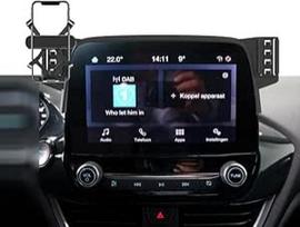 Mobiliojo telefono laikiklis automobilyje, suderinamas su 2017-2024 Ford Fiesta ST MK8 / Puma MK2 mobiliojo telefono laikiklio priedais (tinka 2017-2024 Fiesta MK8/2020-2024 Puma MK2)