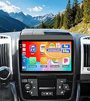OiLiehu 4G + 64G Android 15 CarPlay Android automobilinis radijas Fiat Ducato 2010/Citroen Jumper/Peugeot Boxer automobiliniam radijui su 9 colių ekranu/Mirror Link/EQ/Bluetooth/SWC/FM/RDS/WiFi/GPS/ galinio vaizdo kamera