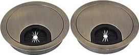 RDEXP 60 mm skylė Bronzos cinko lydinys Kompiuterio stalas Grommet stalo kabelis Tidy vielos skylės dangtelis rinkinys 2