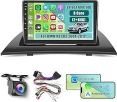 [8 branduolių 2+64G] Inefala 9 colių Android 15 automobilinis radijas BMW X3 E83 (2004-2012) 2 DIN ekranas su belaidžiu CarPlay Android automobilis 32EQ 59UI FM RDS GPS Bluetooth WiFi vairo valdymas