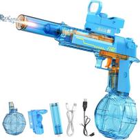 Desert Eagle Water Gun Toys Electric Powerful Watergun Pistols Children Toy Shooting Flashing Lights Battle Water Toy for Summer