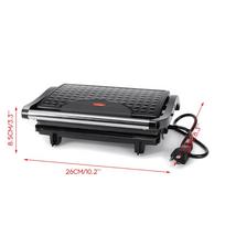 750W Mėsainių keptuvė, keptų kiaušinių keptuvė, Panini elektrinis sumuštinių gaminimo prietaisas, dvipusė nelipni paviršiaus keptuvė, skrudintuvas, mini kepsnių gaminimo įrenginys