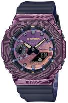 Casio metaliniu dangteliu dengtas laikrodis vyrams, tamsiai mėlynas, G-Shock GM-2100MWG-1AJR