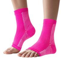 Neuropathy Socks For Women And Men Plantar Fasciitis Relief Compression Socks Soothing Comfort S/M raudona