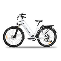 Hedatx TX10 Visureigio elektriniai dviračiai 350W 48V19.2Ah baterija 150KG apkrova 27.5 colių ratai Miesto kelionėms E-dviratis su priekaba balta