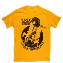 Vintažinis Marc Bolan T Rex On Tour Storo Medvilnės Geltonas Unisex S-5XL DI103 Unisex Marškinėliai XXXL