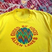 Vintažinis 1990-ųjų GUIDED BY VOICES Grupės Dovana Gerbėjui Geltonas Visų Dydžių Marškinėliai 3C4 Unisex T-shirt XXXL