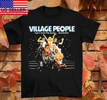Village People Grupė Negali Sustabdyti Muzikos Unisex Marškinėliai Visų Dydžių MC141 Unisex Marškinėliai L