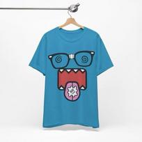 y2k DOMO Juokingi Unisex marškinėliai trumpomis rankovėmis Dovana gerbėjui S-5XL Unisex marškinėliai XL blue