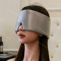 100% Pure Silk Sleep Mask Soft Padded Light Blocking Eye Patch For Travel Nap Relaxation Noise Reduce Sleeping Aid pilka spalva