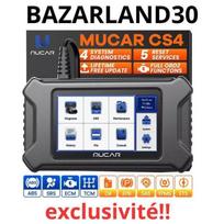 BAZARLAND30.Mucar CS4 Valise Diagnostic Auto OBD2 Scanner EPB SAS TPMS TBA ETS FR juoda