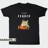 Fender Legends Of Tone Unisex Juodi Marškinėliai S-5XL Unisex Marškinėliai XXL