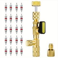 20 Pack Valves Cores Removal Tool For HVAC Systems With Integrated Vacuum Gauge Port R410A Split System Compatibility 1