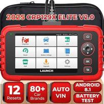 OBD2 skaitytuvas - LAUNCH - CRP129X V2.0 - Daugialypis - 5 colių HD jutiklinis ekranas - 32GB RAM juoda