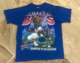 Vtg Buffalo Bills 90s NFL Football Team Blue Short Sleeve  Reprint Unisex T-Shirt XXL