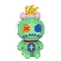 Anime Dygsnis Statybiniai Blokeliai Angelas Skrampas Laikantis Gitarą Knygą Dygsnio Modelis Surinkti Žaislai Vaikų DIY Mini Plytelių Figūrėlė No box