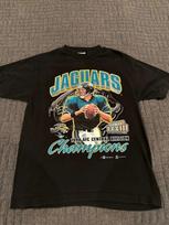 Vintažiniai NFL Jacksonville Jaguars marškinėliai Unisex Medvilniniai Vyriški Moteriški Unisex T-shirt L gray
