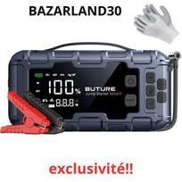 Automobilio akumuliatoriaus paleidėjas - BAZARLAND30 - 160 PSI - 26800 mAh - Greitas įkrovimas 45 W - Universalus pilka