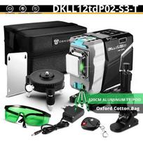 Niveau Laser Rotatif - DEKO - DKLL12TDP02 SET3T - 12 Lignes - Auto Nivelant - Précision 2 mm žalia