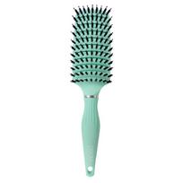 Šepetys plaukams OSOM Professional Flexible Hair Brush With Boar and Nylon Bristles OSOMP02826, su nailono ir šerno šereliais, mėtinės spalvos, 265 mm
