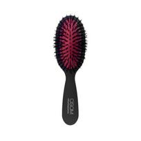Šepetys plaukams OSOM Professional Hair Brush With Boar Bristles OSOMP02824, su šerno šereliais, juodos spalvos, 180 mm
