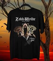 Retas Zakk Wylde Gitaros Medvilninis Marškinėlis Dovana Gerbėjui S iki 5XL Marškinėlis Unisex Marškinėlis XL gray