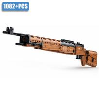 Antrojo pasaulinio karo serija 1082 vnt. KAR-98 snaiperio šautuvas Ginklo konstravimo kaladėlės Karinis 98k šautuvas Modelis Kaladėlės Žaislai Vaikams Berniukams Dovanos