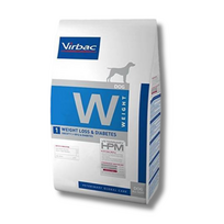Virbac HPM W1 Weight Loss & Diabetes Dog dietinis sausas pašaras šunims sergantiems diabetu ir turintiems antsvorio - 12 kg