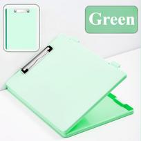 A4 File Folder Storage Box Plate Clip Student Special Test Paper Storage and Finishing Artifact Large Capacity Information Book 1PC žalia