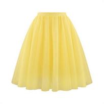 Moteriškas retro stiliaus baleto sijonas Elastingas aukštu juosmeniu 3 sluoksnių tiulio apatinis sijonas šokių sijonas Carnaval Cosplay Tutu sijonas S rožinė raudona spalva