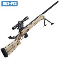 Karinis ginklas MK14 kovinis šautuvas kariuomenės M24 snaiperinio šautuvo modelis konstravimo kaladėlių rinkinys ginklo kaladėlių rinkiniai žaislai vaikams berniukams dovanos
