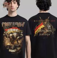 „Powerwolf“ „Wolfsnachte“ turas 2024 m. Miuncheno mieste spalio 25 d. 2024 m. marškinėliai unisex marškinėliai XXL