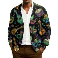 Vyriškas briaunotas megztinis ilgomis rankovėmis L juoda
