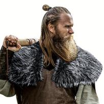 Kailio apykaklė Žieminiai drabužiai Karaliaus Kariūno Apsiaustas Vikingų Kailinė Skara