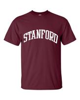 STANFORDO UNIVERSITETO ČEMPIONAS VYRIŠKI RAUDONI TRUMPARANKOVIAI KOLEGIJOS LOGOTIPO MARŠKINĖLIAI NAUJI Unisex marškinėliai XXXXL