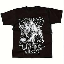 Ecko Unltd Rino Grafikos Marškinėliai Unisex Kvėpuojantys Minkšti Juodi Su Baltu Dizainu Klasikinio Kirpimo Kasdieniam Dėvėjimui Lauko Veikloms S