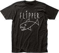 NEW Flipper band Logo Classic  Short Sleeve Black All Size T-Shirt AG2589 Unisex T-Shirt M
