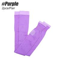 1 Pair 420D Knee Support Leg Brace Women Compression Stockings Slim Leg Warmer Sleeping Burn Fat Socks violetinė