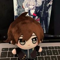 10CM Anime Danganronpa Pliušinis Žaislas Naegi Makoto Nagito Komaeda Spausdintas Kūnas Minkštas Žavingas Jūrų Žvaigždės Lėlė Pakabukas Raktų Pakabukas Dovanos 10 cm starfish body